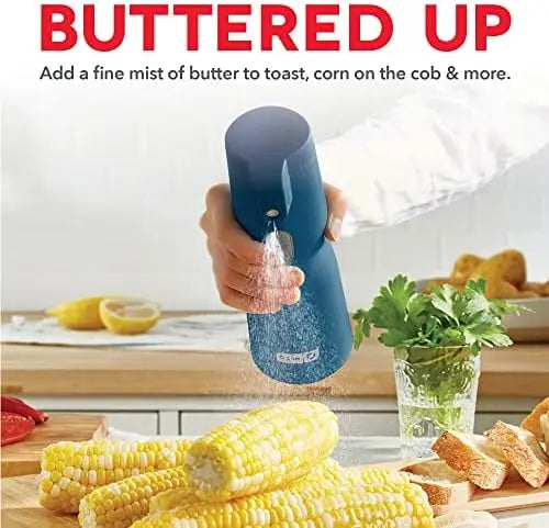 Cordless Butter Sprayer for Popcorn, Toast- White Juice fresh Lemon juice squeezer Food process