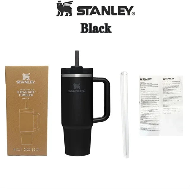 Stanley Tumbler with Handle Straw Lid Stainless Steel 30oz/40oz Travel Cup