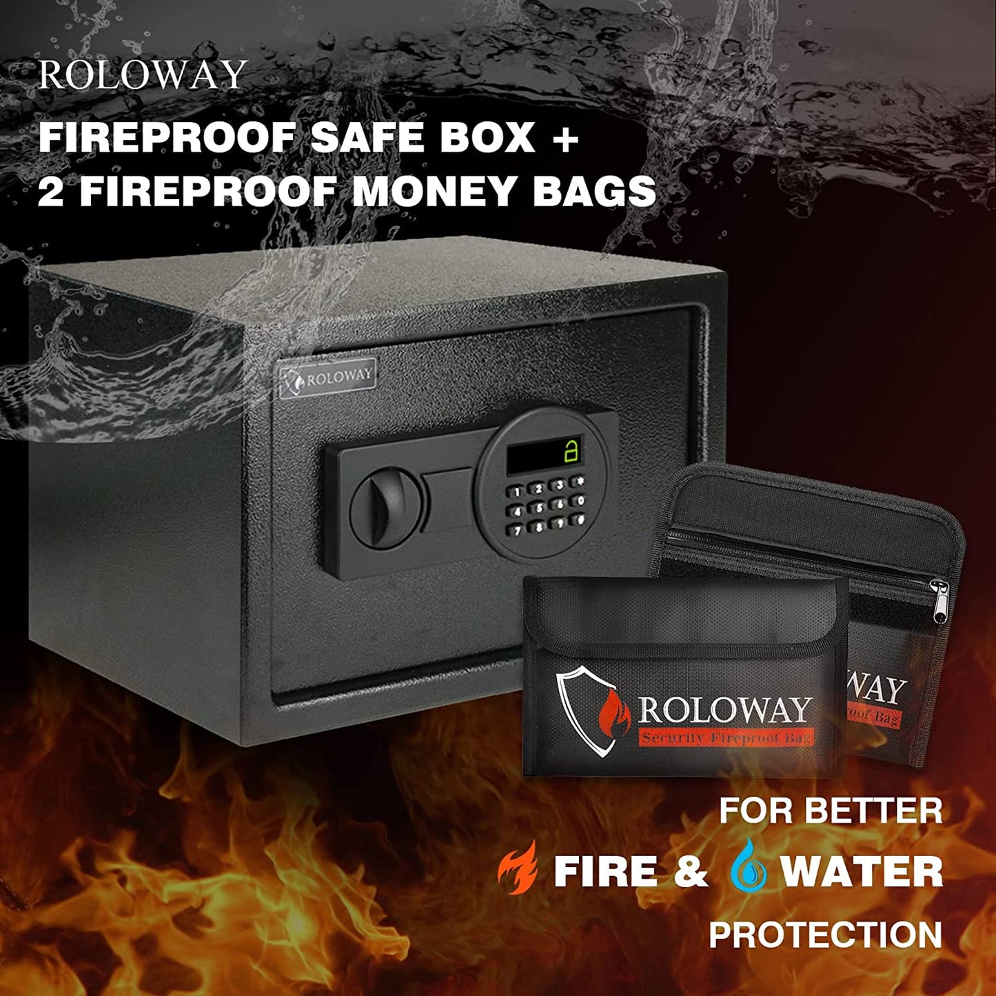 Steel Fire Proof Digital Lock Safe 