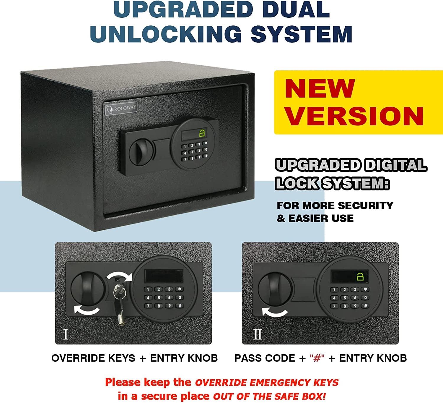 Steel Fire Proof Digital Lock Safe 